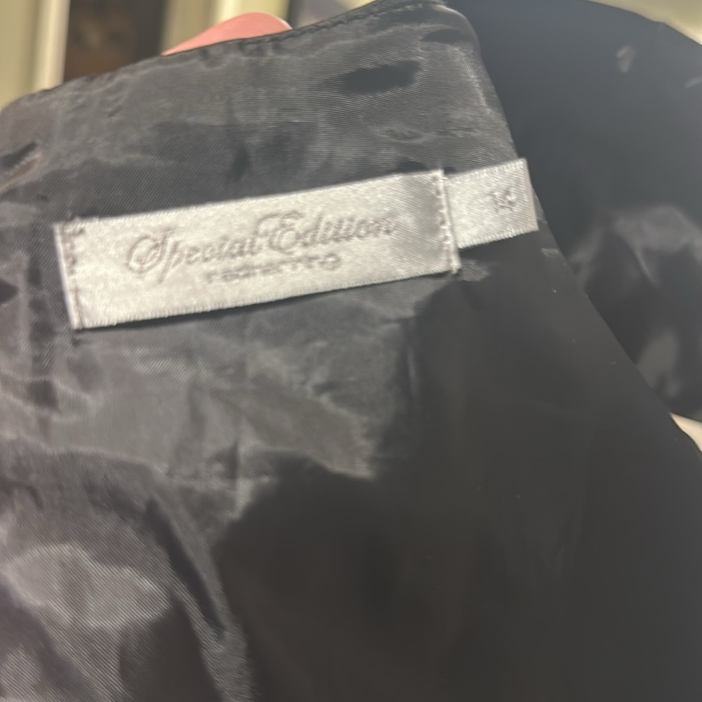 EUC RedHerring Special Edition Cap Sleeve Square Neck Black Cocktail Dress Sz 14 - Picture 5 of 6